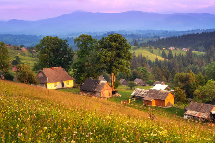 Traditional mountain village