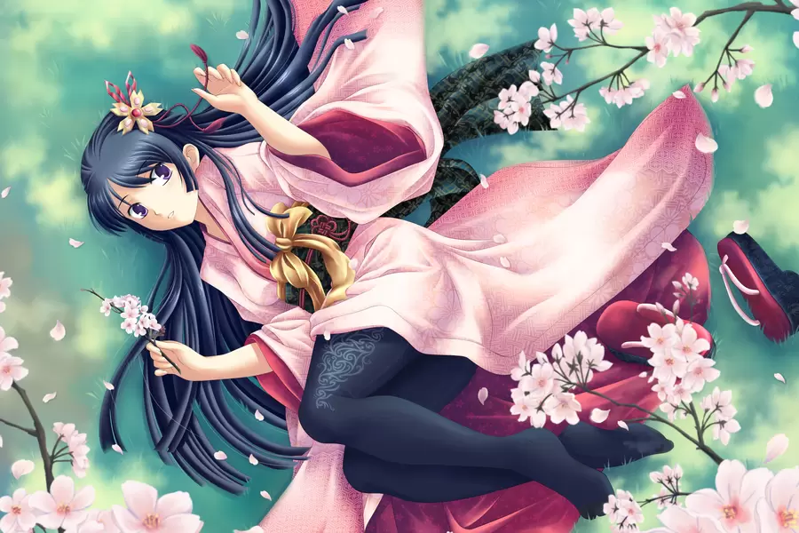 Meisje in kimono