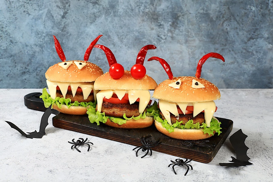 Hamburguesas para Halloween