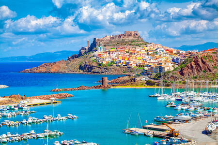View of the town of Castelsardo