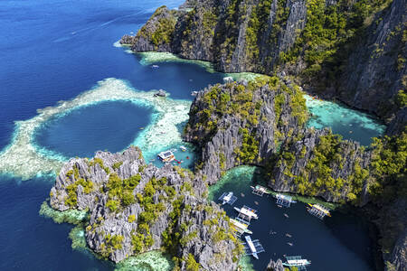 Double Lagoon on Coron Island