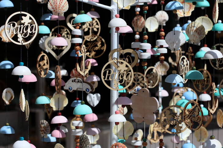 Souvenirer från staden Parga