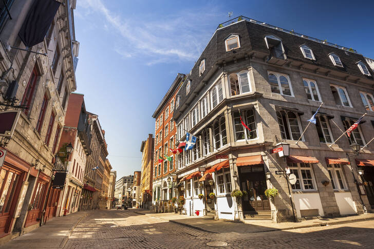 En gade i gamle Quebec