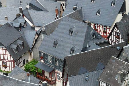 Břidlicové střechy v Beilsteinu