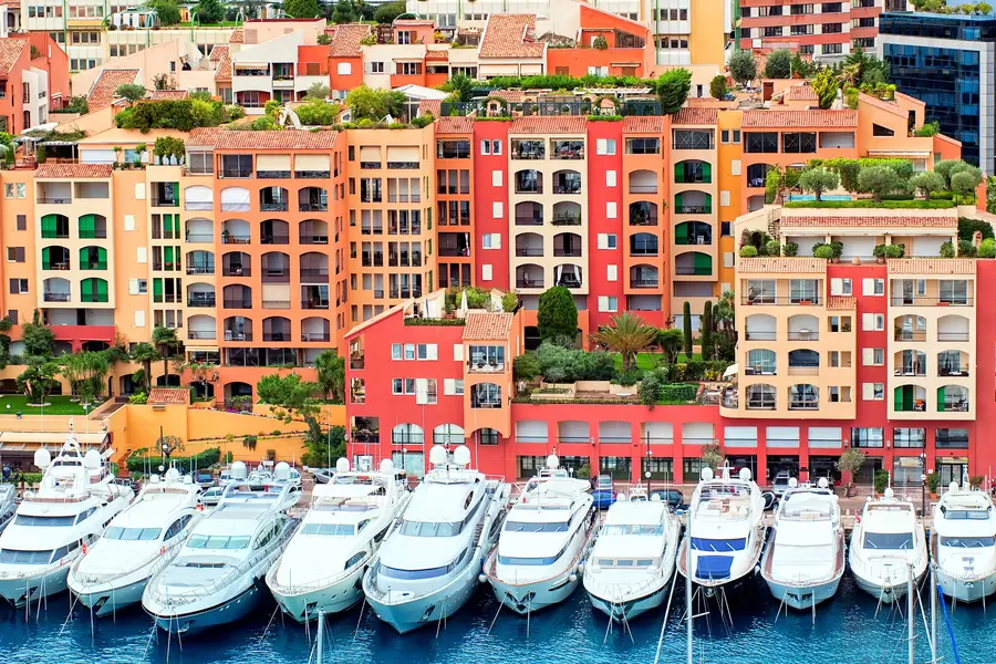 Jachten in de haven van Monaco