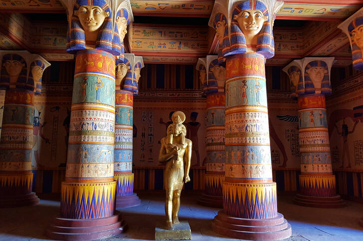 Decorations of an ancient Egyptian temple