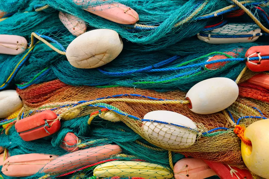 Redes de pesca con flotadores