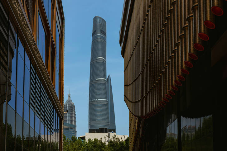 Shanghai-tårnudsigt