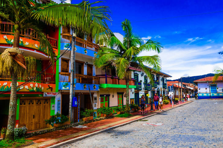 Colorful houses in Guatapa
