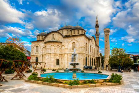 Blick auf die Yeni-Moschee in Malatya