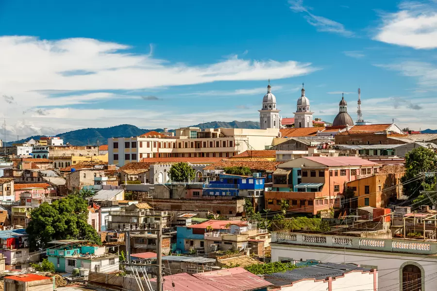 Pogled na stare četvrti Santiago de Cube