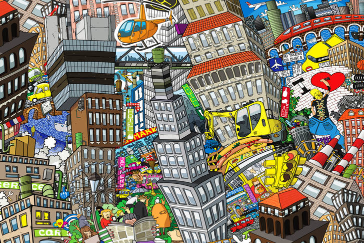 Graffiti City Collage