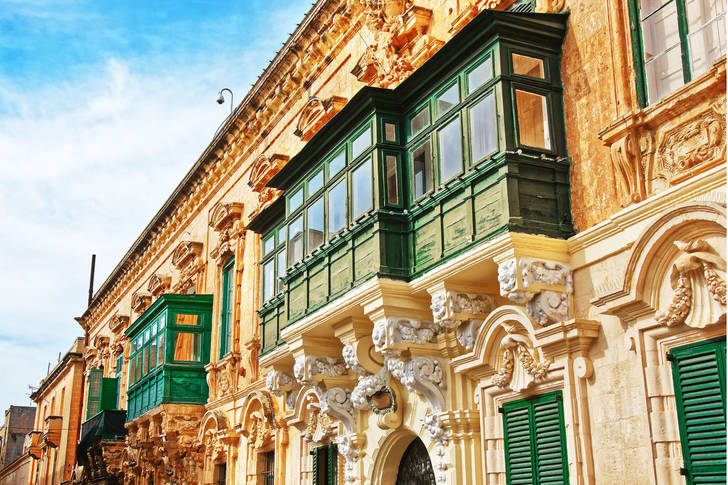 Home architecture in Valletta