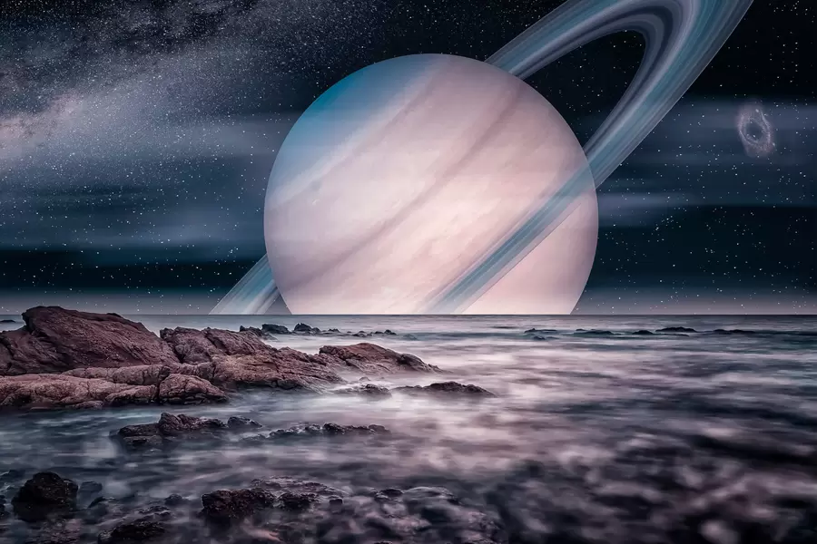 Vue de Saturne