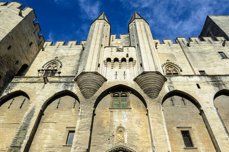 Facade of the Palais des Papes in Avignon