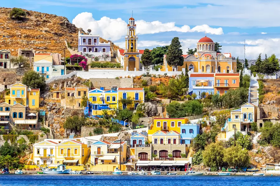 Widok na miasto Symi