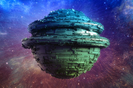 Vanzemaljski brod u svemiru