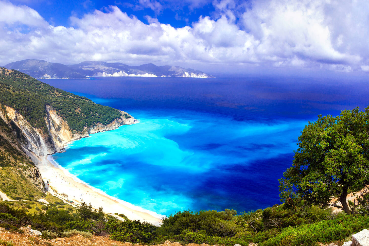 Myrtos beach Jigsaw Puzzle (Countries, Greece) | Puzzle Garage