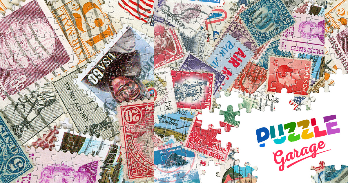 Collection of postage stamps Jigsaw Puzzle (Other, Collecting) Puzzle