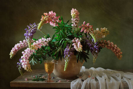 Bouquet of lupins