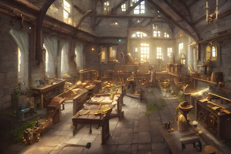 Medieval workshop