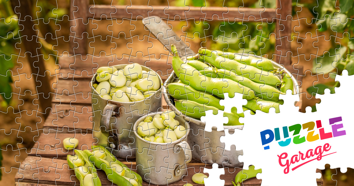 Green beans Jigsaw Puzzle (Plants, Vegetables) Puzzle Garage