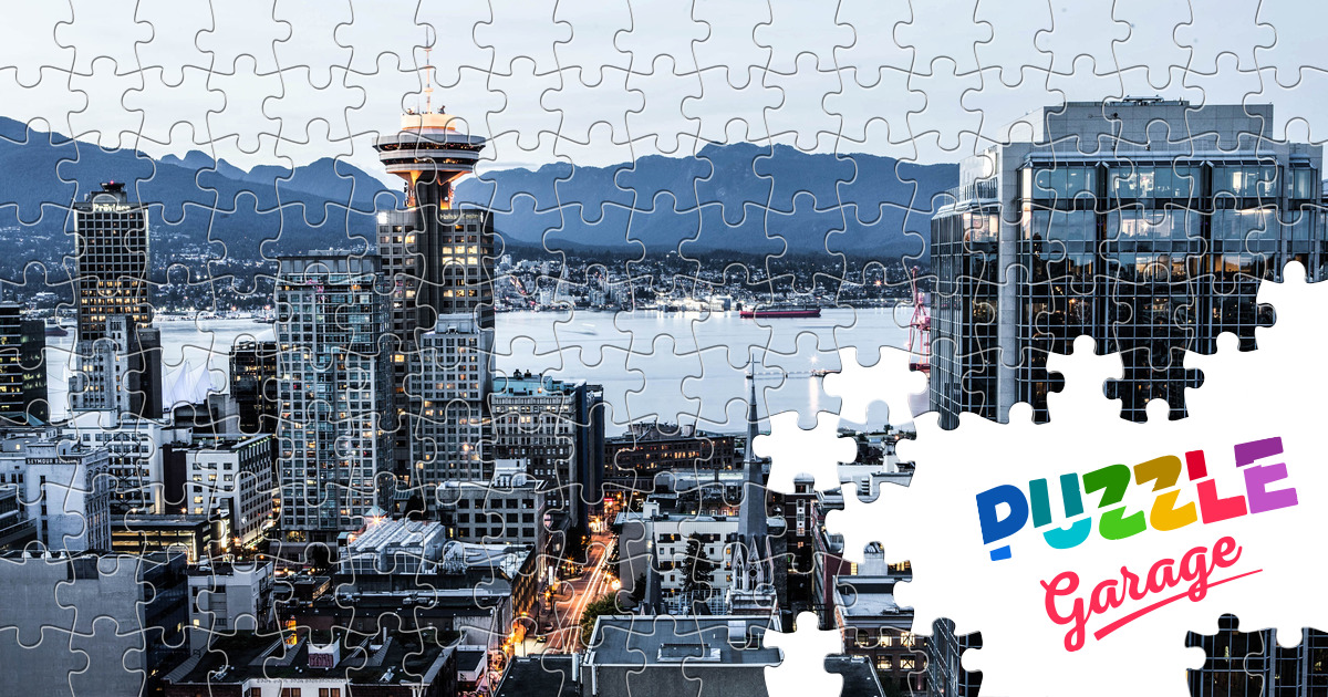 Downtown Vancouver Jigsaw Puzzle (Countries, Canada) Puzzle Garage
