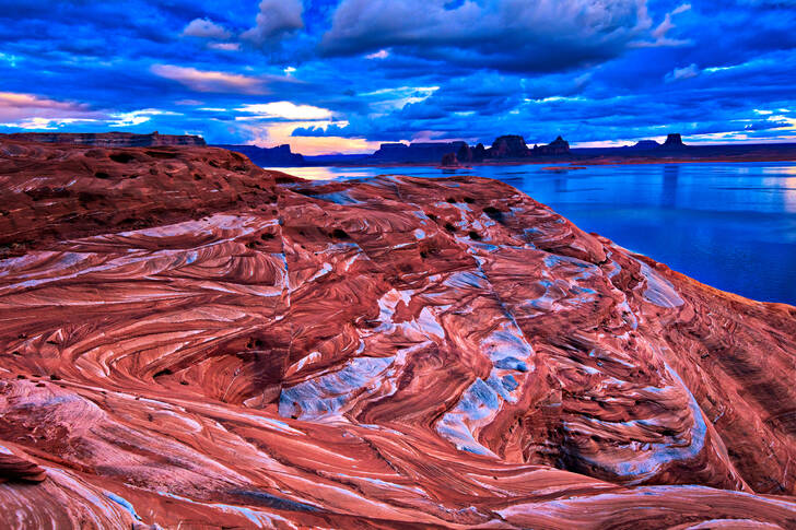 Powell Reservoir on the Colorado River