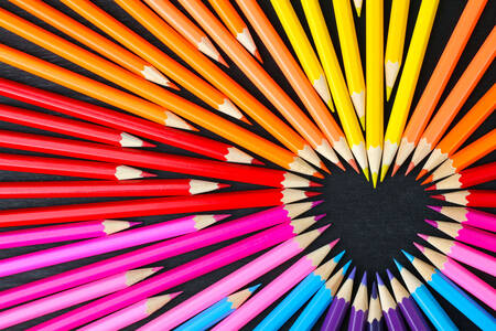 Pencils of different colors