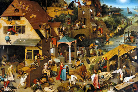 Pieter Bruegel Stariji: „Nizozemske poslovice“