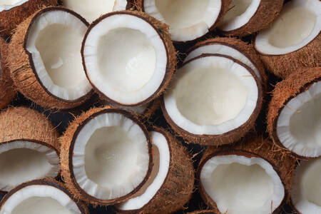 Coconut halves