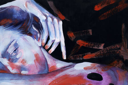 Portrait of a lonely girl