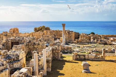 De antikke ruiner af byen Amathus