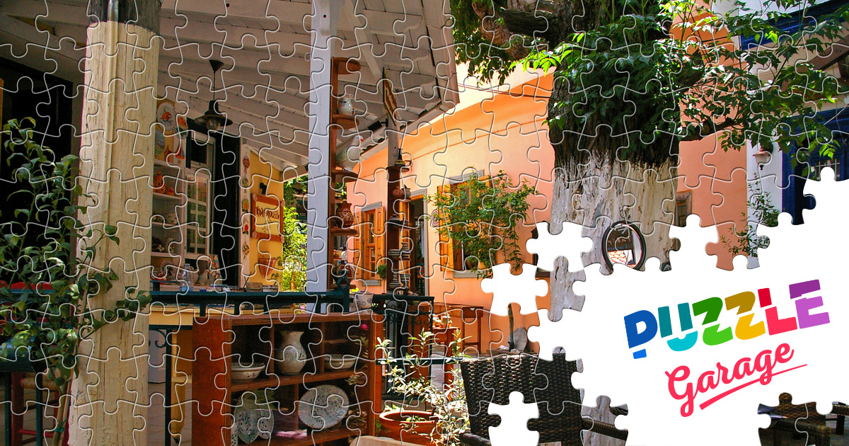 Restaurant in the garden Jigsaw Puzzle (Home, Interiors) Puzzle Garage