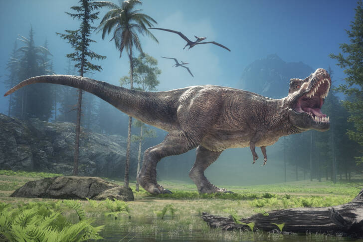 Roaring Tyrannosaurus rex