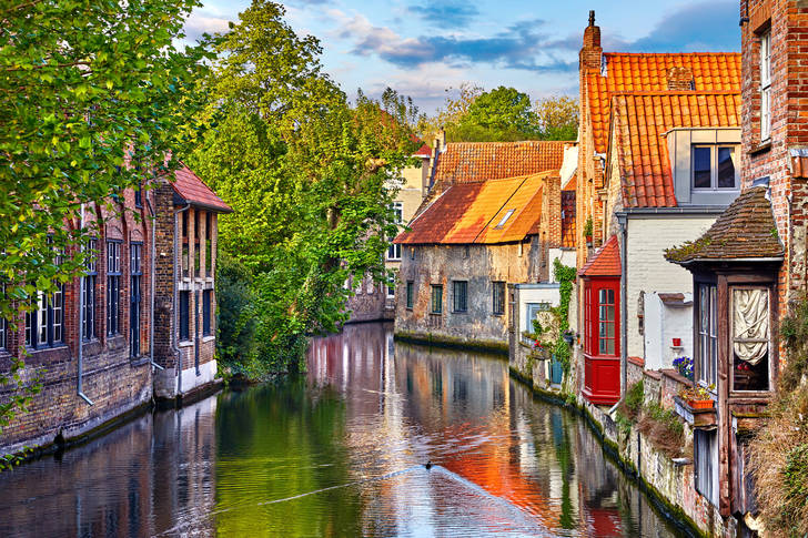 Medieval houses along the canal