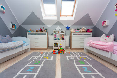 Children's room for a boy and a girl