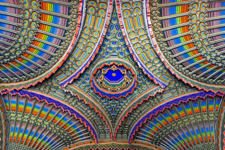 Ceiling of the Peacock Room in the castle of Sammezzano