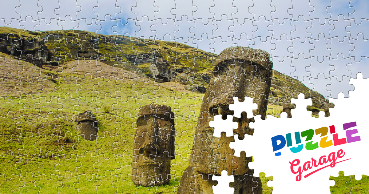 Statues Moai Jigsaw Puzzle (Art, Sculpture) Puzzle Garage