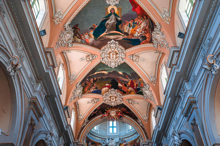 Fresco's van het gewelf van de Basiliek van Onze-Lieve-Vrouw van Aalmoezen