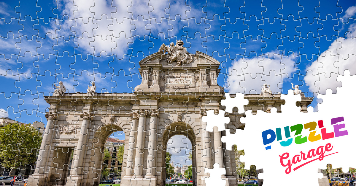 Alcala gate Jigsaw Puzzle (Countries, Spain) Puzzle Garage