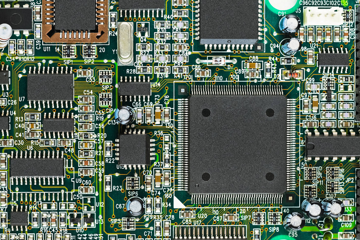 Close up of a printed circuit board Jigsaw Puzzle (Stuff Electronics