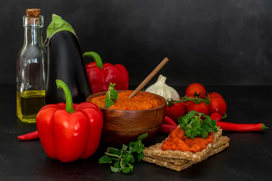 Caviar d'Aivar et légumes