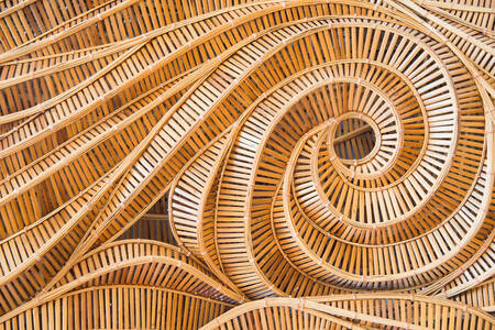 Bamboo spirals