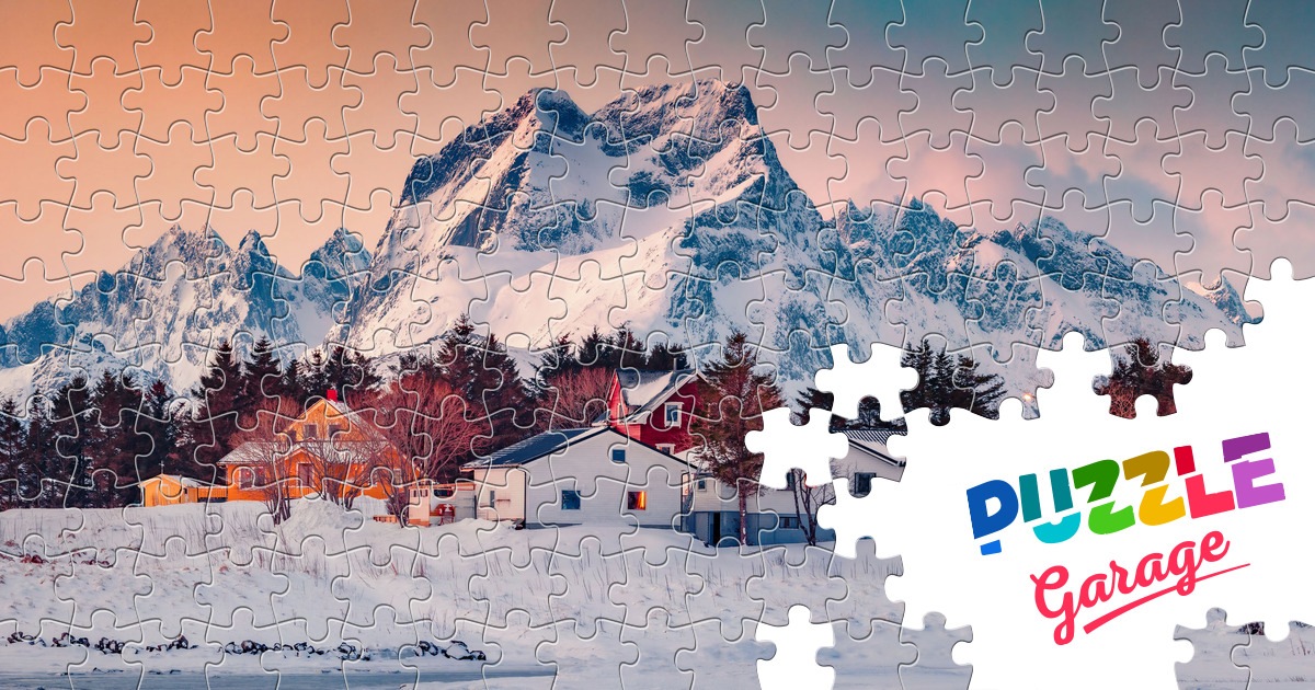 Fredwang village Jigsaw Puzzle (Countries, Norway) | Puzzle Garage