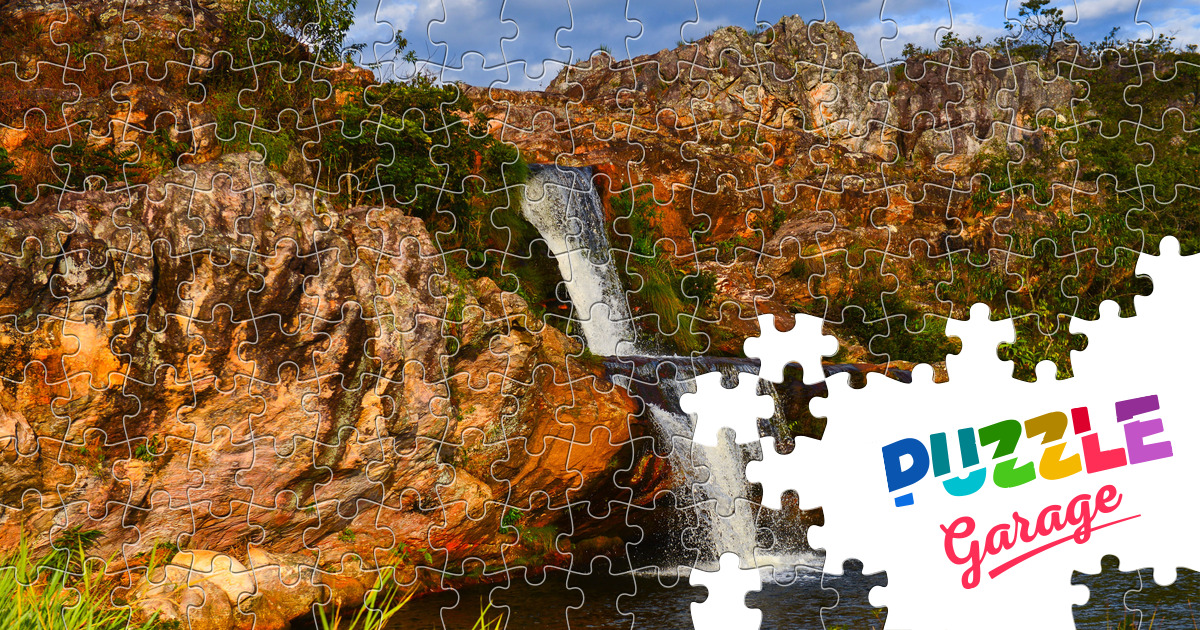 Waterfall in Brazil Jigsaw Puzzle (Countries, Brazil) | Puzzle Garage