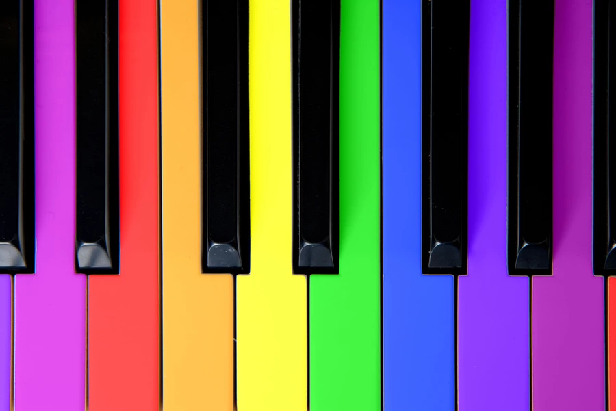 Chiavi multicolori
