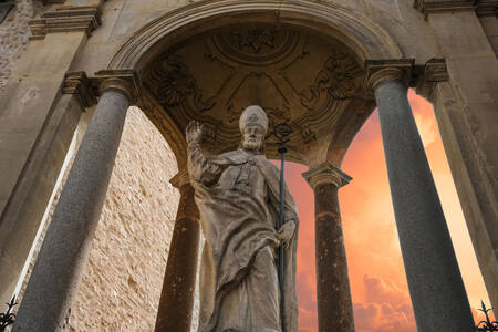 Statue of Saint Ubaldo in Gubbio