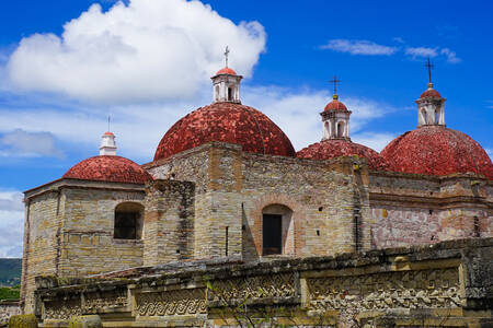 Domes of the Church of San Pablo in Mitla