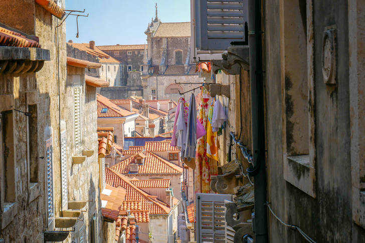 Narrow streets of Dubrovnik